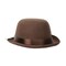 Party Central Club Pack of 12 Brown Men Adult Old Fashioned Bowler Hat Costume Accessories - One Size